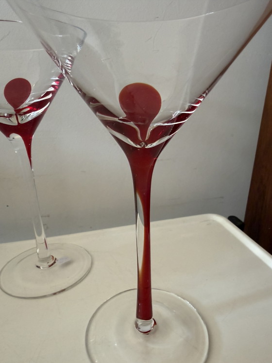 Image 1 of Swirline Red Cocktail glazen barware