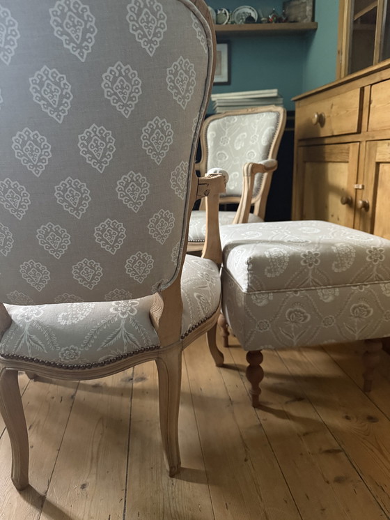 Image 1 of Landelijke lounge set met poef