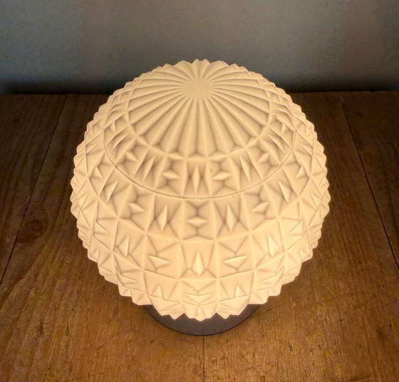 Vintage witte porseleinen plafondlamp, jaren 70 – Plafondlampen, Porcelain (photo 9 of 12)