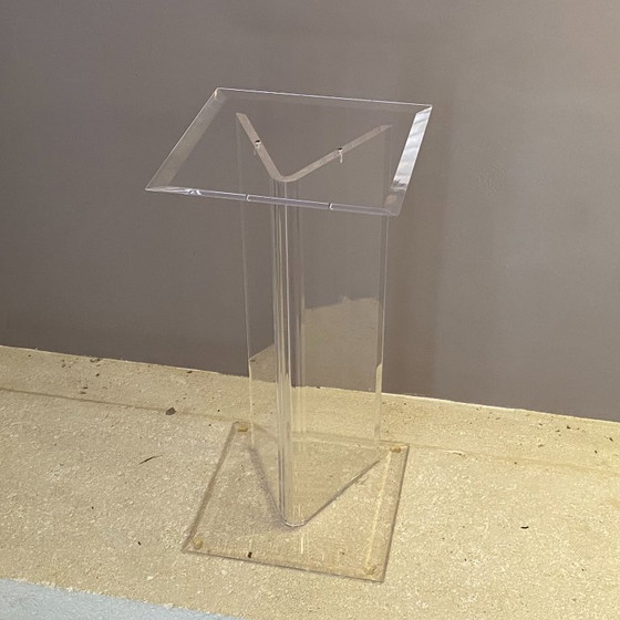 David Lange console uit 1980. Plexiglas. – Roche Bobois (photo 4 of 6)