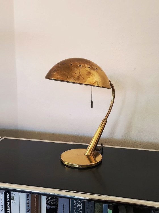 Image 1 of Hillebrand Brass Table Lamp, Mid-Century Design Paavo Tynell