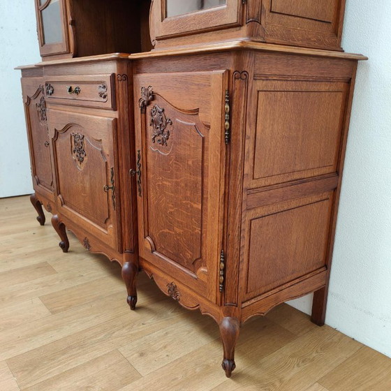 Credenza con Vetrina Vintage Cassettiera Mobile a Parete – Credenze con vetrina, Glass, Wood (photo 4 of 17)