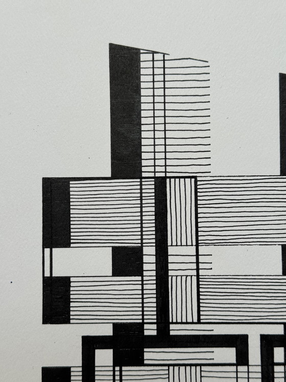 Image 1 of Eugene Eechaut (1928-2019) - ink composition (1984)
