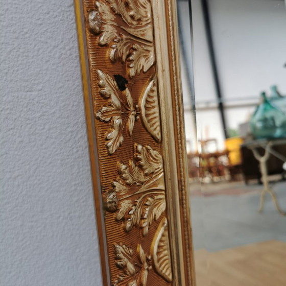 Image 1 of Grote Vintage Barok brocante schouwspiegel spiegel