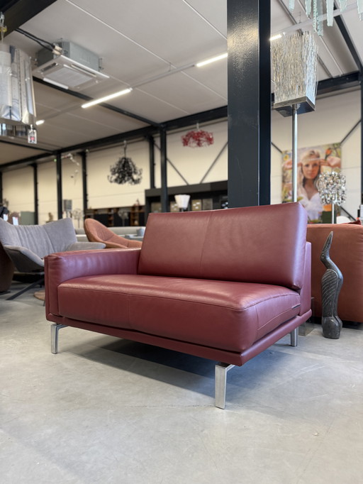 Leolux Bellice Sofa End Part 110 Senso Granata Leather