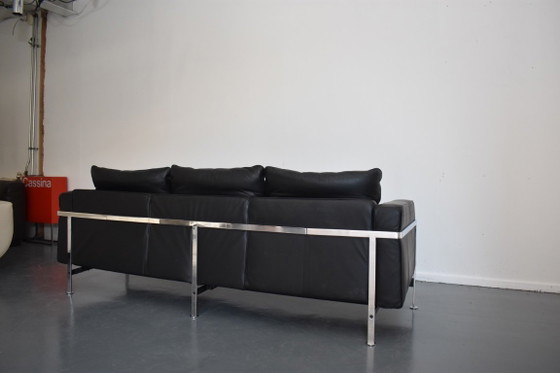 Magnifique canapé design De Sede Robert Haussmann 302 – Canapés 3 places, Metal, Leather (photo 10 of 17)