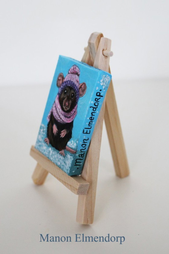 Image 1 of Einzigartiges, handgemaltes Fantasy-Gemälde: Schön und warm