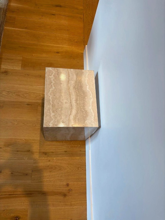 Pair of Napoli natural travertine Nightstands (photo 5 of 5)