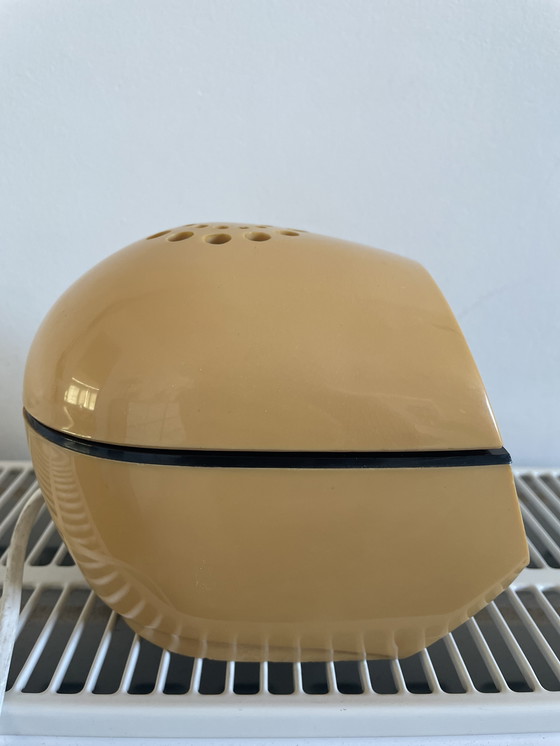 Image 1 of Timco Tischlampe mit LED-Wecker 1970er Space Age retro Hong Kong. Teleskopische Kapsel. selten.