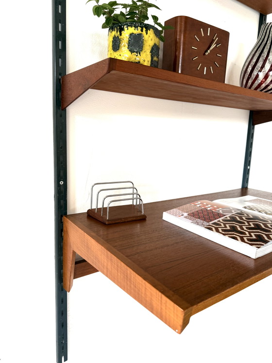 Vintage Modulair Teakhouten Wandsysteem, Kai Kristiansen ‘60 – Wandkast, Wood, Metal (photo 8 of 15)