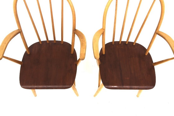 Image 1 of Set van 2 Scandinavische fauteuils '"Mod 34T", Nässjö Stolfabrik, Nesto, Zweden, 1960