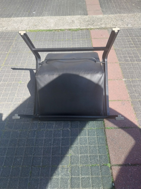 Image 1 of 1 fauteuil en cuir de J. Toussaint & P. ​​Angelina pour Matteo Grassi, années 1980