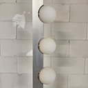 Unieke vintage space age stijl chromen vloerlamp (Massive) bollen lamp