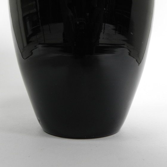 Image 1 of Art-Déco-Vase mit geripptem Rand, Doyen, Boom, 1930er Jahre