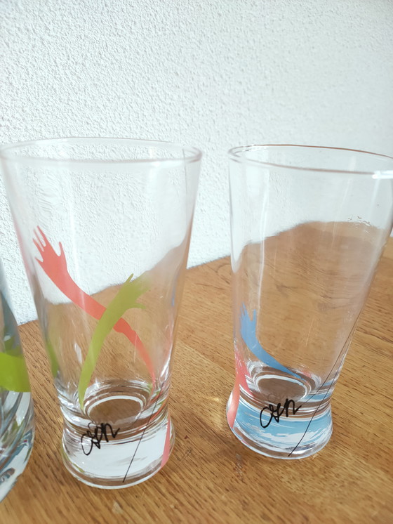 Image 1 of Ensemble de quatre verres et une carafe, conçu par Corry Ammerlaa