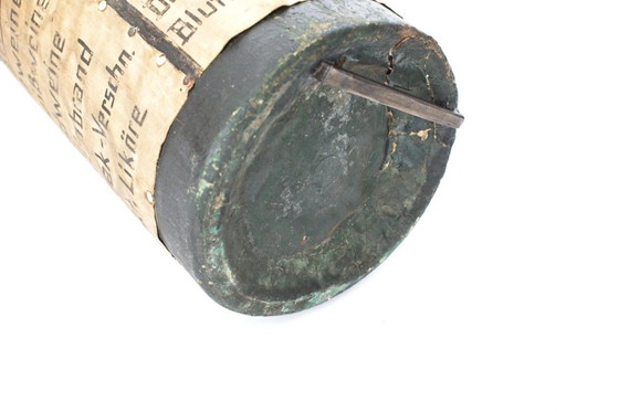 Image 1 of Vintage paper Deco | very old 1940 Bottle cardboard | 102cm high | Pub | Germany Korn Alcohol Rum Liqueur German Schnapps