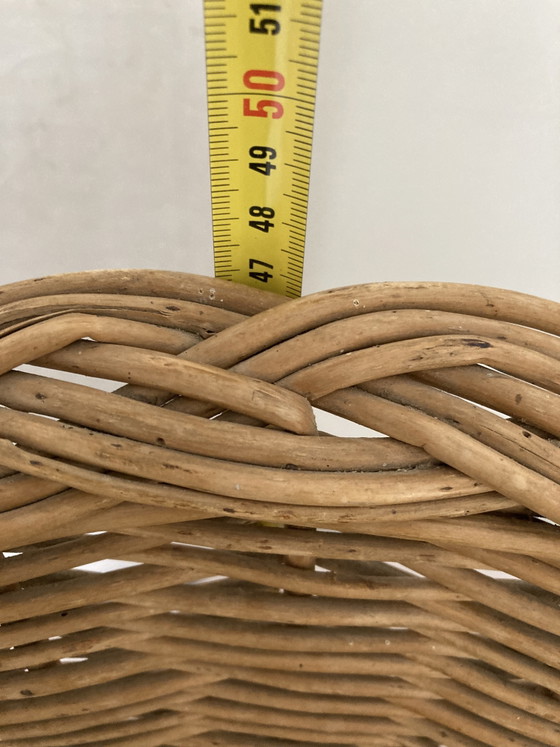 Image 1 of Vintage kinderstoel van rotan uit de jaren 80