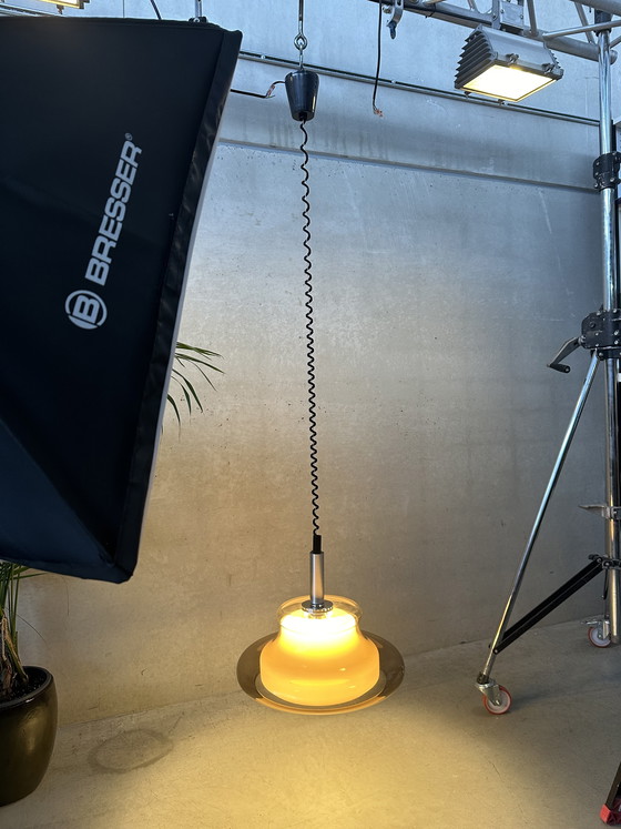 Image 1 of Vintage verstelbare hanglamp - acryl