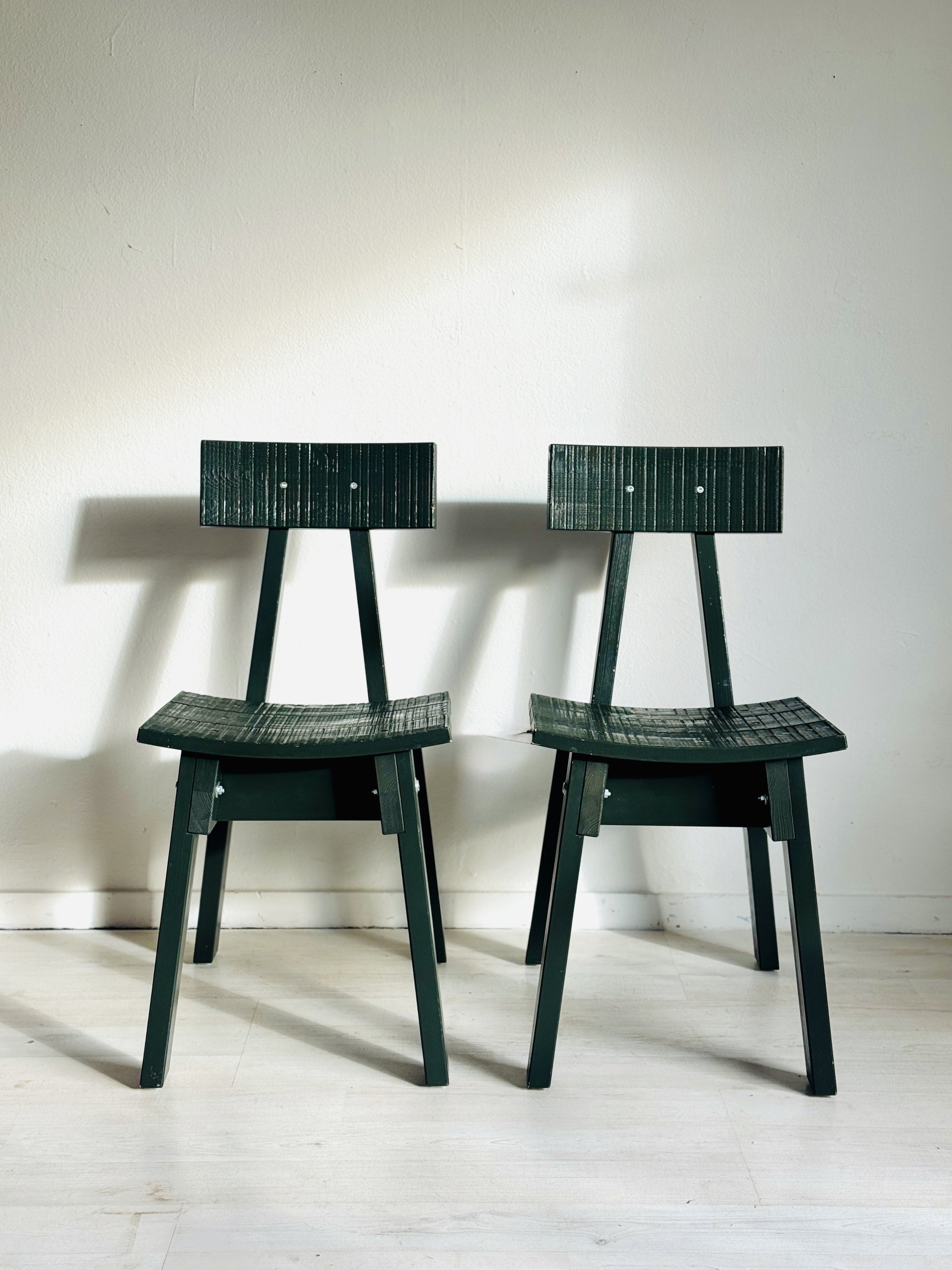 Chairs Ikea Industriell Piet Hein Eek dark green | €295 | Whoppah