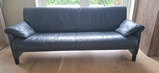 Image 1 of De Sede 3-Seater Sofa Leather Blue
