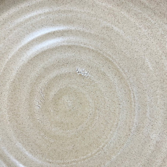 Image 1 of Set van 4 Salins-borden met groene rand, 20e eeuw