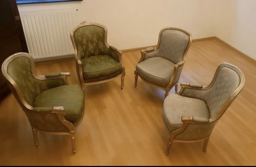 🪑 Superbe Ensemble de 4 Fauteuils Louis XV – Élégance et Authenticité Française Prix à l’Unité 200€