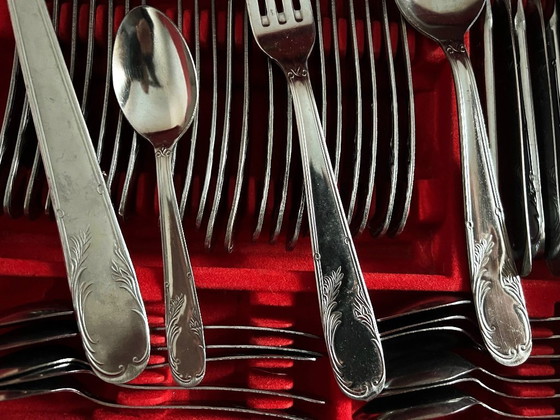 Image 1 of Set di posate Ascinox da 124 pezzi a 2 cassetti