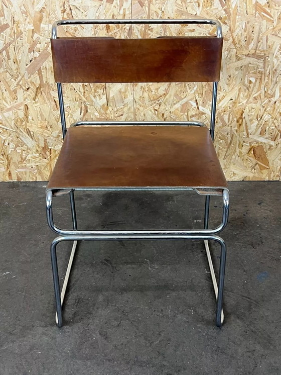 Image 1 of 60's 70's Acier Daim Chaise Vintage Giovanni Carini Planula Libellula