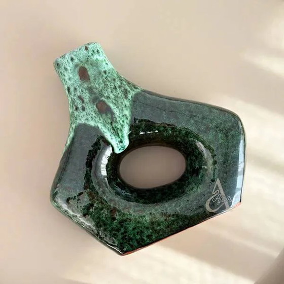 Tanara handgefertigte Vase, klein gesprenkelt. – Vasen, Porzellan, Bohemian (photo 2 of 2)
