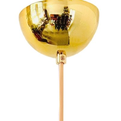 Vintage carnival glass iridescent hanging lamp