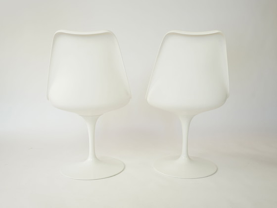 Image 1 of Set van 2 eetkamerstoelen van Eero Saarinen voor Knoll International 1970 vintage