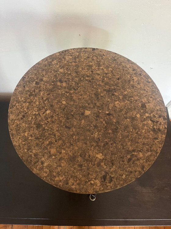 IKEA SINNERLIG Cork Stool by Ilse Crawford – 2015 Scandinavian Design – Black Steel & Cork – Metal, Modern (photo 5 of 7)