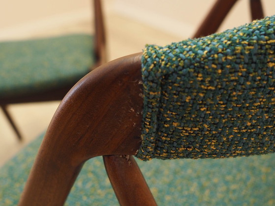 Image 1 of Set van twee teakhouten stoelen, Deens design, jaren 70, ontwerper: Kai Kristiansen