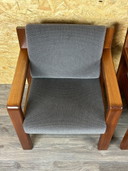 2x Fauteuil en teck des années 60 et 70 Fauteuil lounge Design danois moderne des années 70