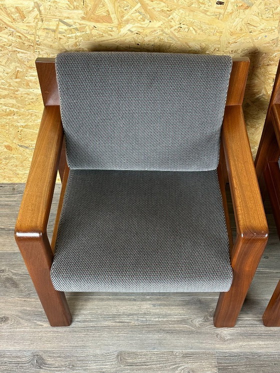 Image 1 of 2x Fauteuil en teck des années 60 et 70 Fauteuil lounge Design danois moderne des années 70