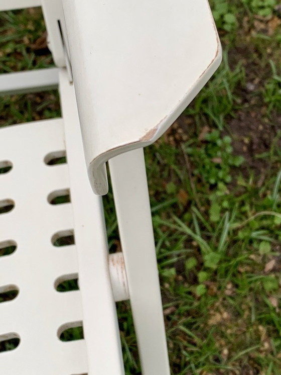 Image 1 of 2 sedie pieghevoli Rex bianche, modello Lounge, Nico Kralj, 1952