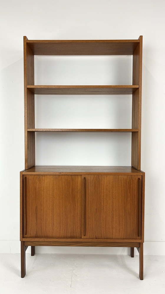 Teak veneer vintage bookcase – Wood (photo 4 of 11)