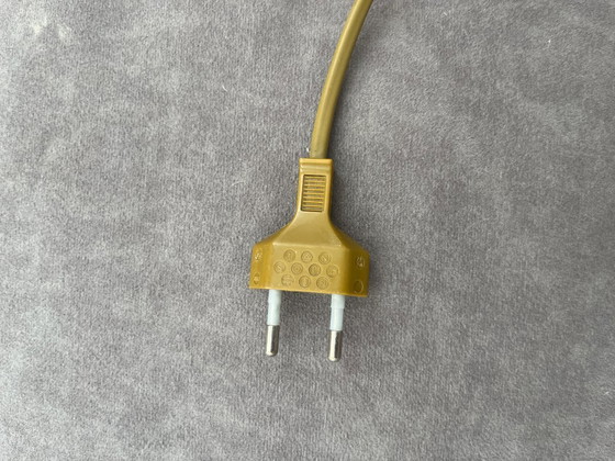 Image 1 of Lampada da terra vintage Relco Milano anni '80 – Legno di radica e bronzo – Design postmoderno italiano