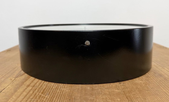 Image 1 of Schwarze Industriewanduhr von IBM, 1950er Jahre