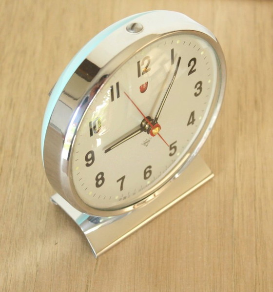Diamond Shanghai Secteller Alarm Clock 70s Chrome/Pastel Blue (photo 8 of 8)