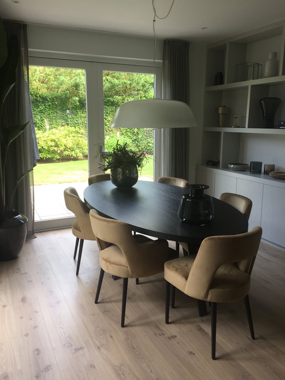 Image 1 of Set di lussuose sedie da pranzo Velvet Dôme Deco