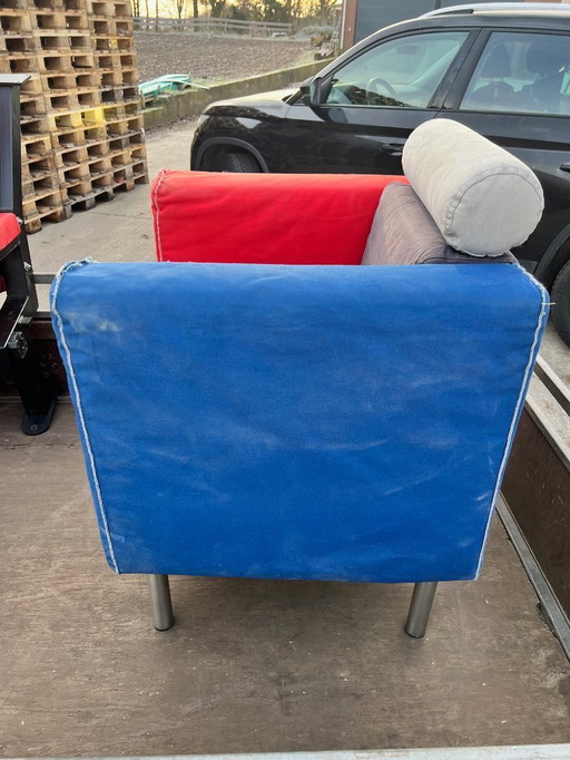 2x Zanotta Albertina Stefano Casciani armchairs for restoration