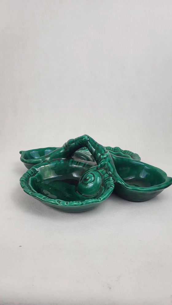 Plat de service en céramique Vallauris – Vaisselle, Porcelain, Ceramic, Vintage (photo 2 of 11)