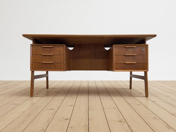 Image 1 of Scrivania Gunni Omann modello 75 in teak, anni '60.