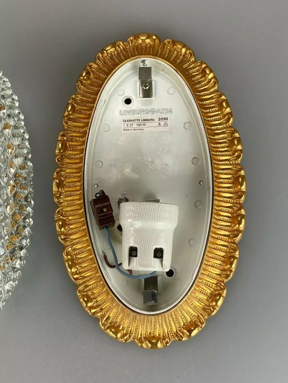 Image 1 of 60er 70er Jahre Lampe Leuchte Wandlampe Limburg Plafoniere Space Age Design 60s