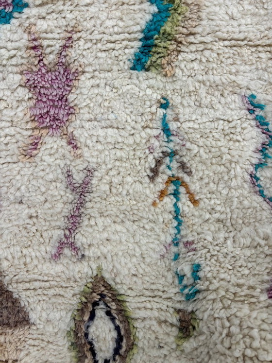 Image 1 of Marokkaans handgemaakt wollen tapijt 160x250 cm – Beni Ourain stijl kleurrijk Berber tapijt