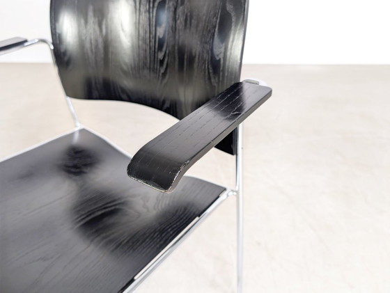 Image 1 of Originele set van 4 Howe 40/4 stoelen David Rowland Midcentury stapelstoel