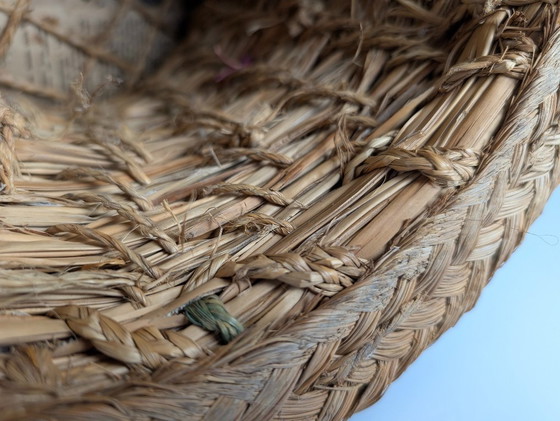 Image 1 of Coppia rustica di cestini andalusi in sparto intrecciato, anni '60