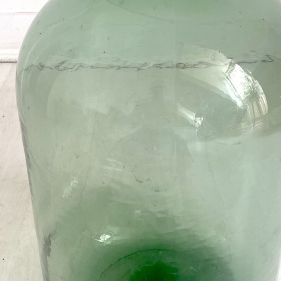 Image 1 of Damigiana vintage verde, 15 litri
