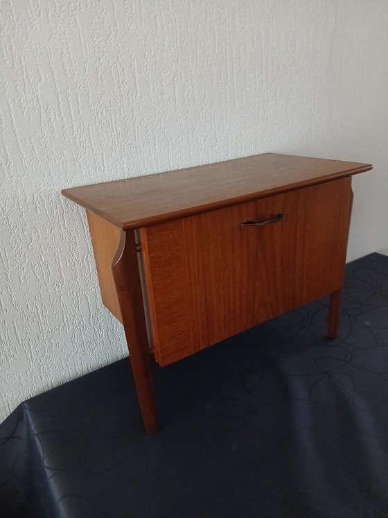 Nachttisch – Louis van Teeffelen – Teak – Webe, Nachttische, Wood, Vintage (photo 7 of 7)